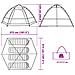 Tenda Da Campeggio Cabina 4 Persone Blu A Rilascio Rapido - Foto miniatura 8