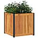 Fioriera Da Giardino 45x45x44 Cm In Legno Massello Di Acacia - Foto miniatura 3