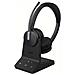 Wh64 Dual Teams Auricolare Wireless A Padiglione Ufficio Usb Tipo-c Bluetooth Nero - Foto miniatura 1