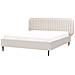 Letto Velluto Brin 160 X 200 Cm Beige - Foto miniatura 2