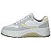White Casual Closed Sport Shoe Sneakers Sintetico E Tessile Scarpe Donna Bianco Eu 40, 5-23623-30 110 - Foto miniatura 3