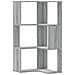 Libreria Angolare 3 Ripiani Grigio Sonoma 50x50x102 Cm Legno - Foto miniatura 2