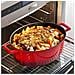 Rostiera Cocotte Casseruola Ovale 32x25 Cm Ciliegia | Con Coperchio - Foto miniatura 3