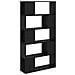 Scaffale Rovere Nero Legno Ingegnerizzato Medio Scaffale - Foto miniatura 1