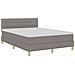 Letto con Sommier e Materasso Tortora 140x200 cm Tessuto - Foto miniatura 3