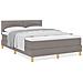 Letto con Sommier e Materasso Tortora 140x200 cm Tessuto - Foto miniatura 4