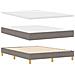 Letto con Sommier e Materasso Tortora 140x200 cm Tessuto - Foto miniatura 6