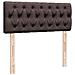 Pouf Letto con Materasso Marrone Scuro 120x200 cm in Tessuto - Foto miniatura 9