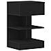 Comodino  Nero Rovere 40x35x65 cm Legno ingegnerizzato - Foto miniatura 1