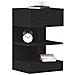 Comodino  Nero Rovere 40x35x65 cm Legno ingegnerizzato - Foto miniatura 3