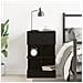 Comodino  Nero Rovere 40x35x65 cm Legno ingegnerizzato - Foto miniatura 4