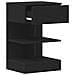 Comodino  Nero Rovere 40x35x65 cm Legno ingegnerizzato - Foto miniatura 5