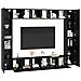 Set mobile TV 10 pcs Rovere nero Media 30.5 x 30 x 90 cm - Foto miniatura 3