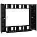 Set mobile TV 10 pcs Rovere nero Media 30.5 x 30 x 90 cm - Foto miniatura 7