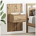 Armadietto per letto con cassetto 2 pcs rovere artigianale - Foto miniatura 2