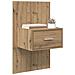 Armadietto per letto con cassetto 2 pcs rovere artigianale - Foto miniatura 3