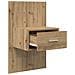 Armadietto per letto con cassetto 2 pcs rovere artigianale - Foto miniatura 5