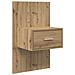 Armadietto per letto con cassetto 2 pcs rovere artigianale - Foto miniatura 6