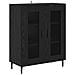 Credenza Rovere Nero 69,5 x 34 x 90 cm Legno multistrato - Foto miniatura 1