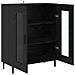 Credenza Rovere Nero 69,5 x 34 x 90 cm Legno multistrato - Foto miniatura 5