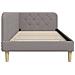 Cornice del letto ad angolo Talpa 90 x 190 cm Tessuto - Foto miniatura 6