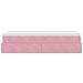 Struttura Letto Pouf con Materasso Rosa 80x200 cm Velluto - Foto miniatura 9