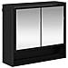 Set di mobili per il bagno 3 pcs Rovere Nero Legno multistrato - Foto miniatura 5