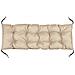Cuscino da giardino impermeabile beige 120x40 cm per panca in pallet - Foto miniatura 2