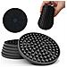 Set Di Sottobicchieri In Silicone Resistenti Al Calore (6 Sottobicchieri + 1 Supporto) - Nero, Tappetini Isolanti Termici - Foto miniatura 5