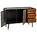 Credenza In Metallo Marrone 120x40x75h - Foto miniatura 3