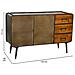 Credenza In Metallo Marrone 120x40x75h - Foto miniatura 4