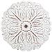 Pannello Decorativo In Legno Intagliato Bianco 60x3x60h - Foto miniatura 3