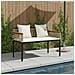 Panchina da esterno Beige e Bianco Crema 117 x 54 x 74.5 cm - Foto miniatura 2