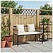 Panchina da esterno Beige e Bianco Crema 117 x 54 x 74.5 cm - Foto miniatura 3
