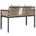 Panchina da esterno Beige e Bianco Crema 117 x 54 x 74.5 cm - Foto miniatura 7