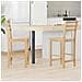 Sedie da pranzo 2 pcs Naturale 40 x 47,5 x 99,5 cm - Foto miniatura 2