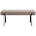 Panchetta Swindon In Tessuto Stone Con Gambe Nere, 100 Cm - Foto miniatura 1