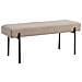 Panchetta Swindon In Tessuto Stone Con Gambe Nere, 100 Cm - Foto miniatura 2