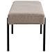Panchetta Swindon In Tessuto Stone Con Gambe Nere, 100 Cm - Foto miniatura 3