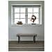 Panchetta Swindon In Tessuto Stone Con Gambe Nere, 100 Cm - Foto miniatura 4