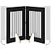 Cancello per cani con supporti 6 pcs Rovere Nero 60 x 80 cm - Foto miniatura 8