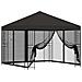 Gazebo da giardino con pareti laterali 3 x 3 m Antracite - Foto miniatura 1
