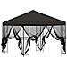 Gazebo da giardino con pareti laterali 3 x 3 m Antracite - Foto miniatura 4
