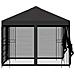 Gazebo da giardino con pareti laterali 3 x 3 m Antracite - Foto miniatura 6