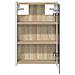 Mobiletto per specchio da bagno Rovere Sonoma 33 x 11,5 x 50 cm - Foto miniatura 7