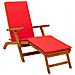 Lettino prendisole reclinabile e pieghevole 2 pcs Rosso - Foto miniatura 5