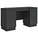 Scrivania Nero 142,5 x 50 x 75 cm Legno ingegnerizzato - Foto miniatura 1