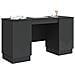 Scrivania Nero 142,5 x 50 x 75 cm Legno ingegnerizzato - Foto miniatura 2
