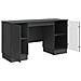 Scrivania Nero 142,5 x 50 x 75 cm Legno ingegnerizzato - Foto miniatura 3