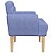 Loveseat con bottoni imbottiti Blu jeans 116 x 67 x 80 cm - Foto miniatura 4